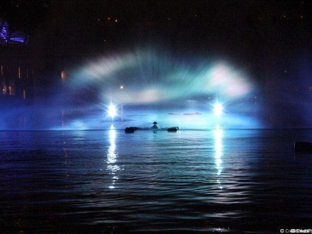 Mysticète au bassin nautique de la Confluence – Illuminations 2012