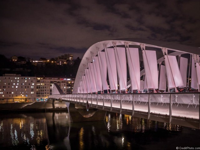 Pont Schuman, sous le vent – Illuminations 2014