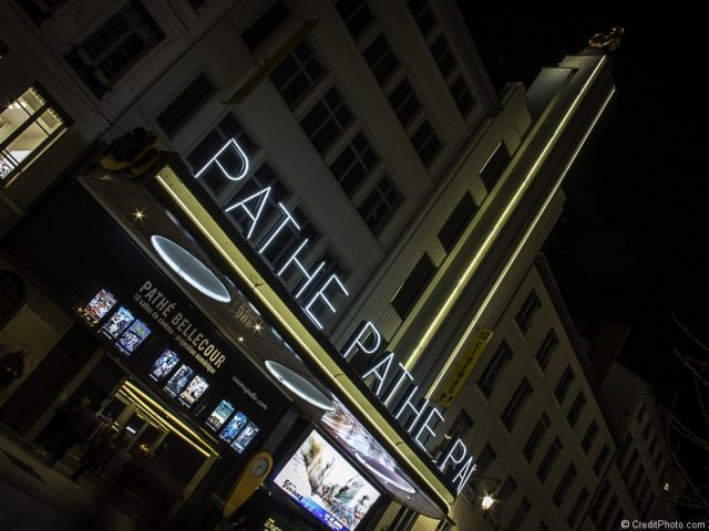 Cinéma Le Pathé Bellecour, photo de nuit